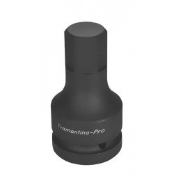 SOQUETE DE IMPACTO PONTA HEXAGOPNAL EM ACO CROMO MOLIBDENIO 27 MM - ENCAIXE 1 TRAMONTINA