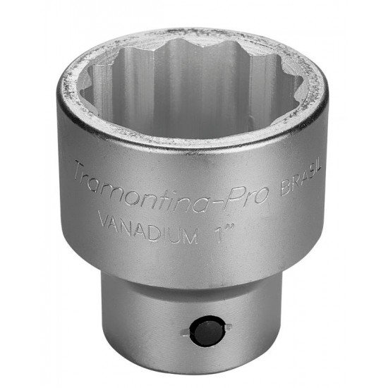 SOQUETE ESTRIADO EM ACO CROMO VANADIO 50 MM - ENCAIXE 1 TRAMONTINA