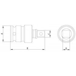 JUNTA UNIVERSAL EM ACO CROMO MOLIBDENIO - ENCAIXE 3 8 TRAMONTINA