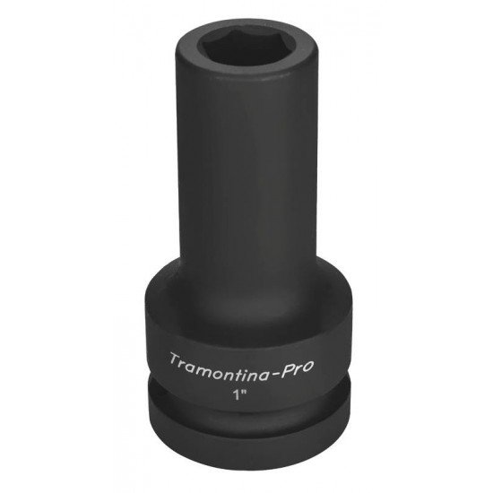 SOQUETE DE IMPACTO SEXTAVADO LONGO EM ACO CROMO MOLIBDENIO 3 4 - ENCAIXE 1 TRAMONTINA