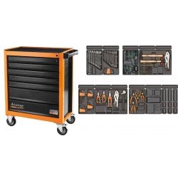 CARRO PARA FERRAMENTAS 7 GAVETAS 115 PECAS TRAMONTINA