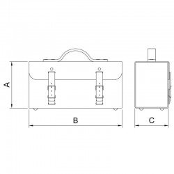 MALETA DE COURO PEQUENA TRAMONTINA