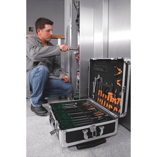 MALETA PARA FERRAMENTAS COM RODINHAS E PUXADOR TRAMONTINA