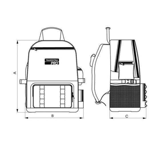 MOCHILA PORTA FERRAMENTAS 20 L - 20 PRO TRAMONTINA