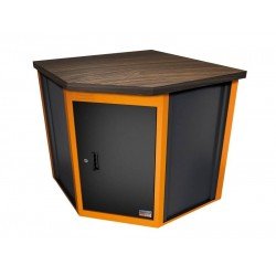 BANCADA DE CANTO L COM 1 PORTA E TAMPO EM MADEIRA TRAMONTINA