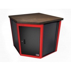 BANCADA DE CANTO L COM 1 PORTA E TAMPO EM MADEIRA TRAMONTINA