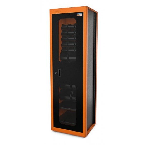 ARMARIO PARA FERRAMENTAS COM 1 PORTA, 29 CAIXAS PLASTICAS BIN E VISOR TRAMONTINA