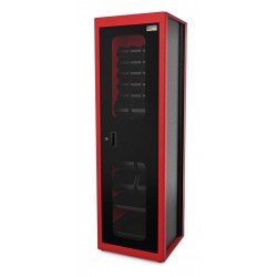 ARMARIO PARA FERRAMENTAS COM 1 PORTA, 29 CAIXAS PLASTICAS BIN E VISOR TRAMONTINA