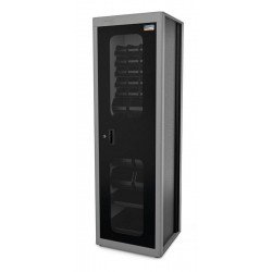 ARMARIO PARA FERRAMENTAS COM 1 PORTA, 29 CAIXAS PLASTICAS BIN E VISOR TRAMONTINA