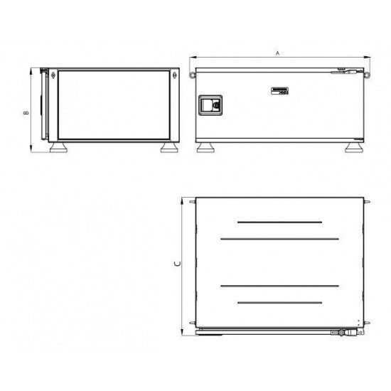 CAIXA PARA FERRAMENTAS PICKUP BOX 820X1000X500 MM TRAMONTINA