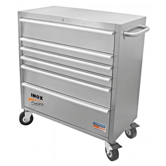 CARRO EM ACO INOX 6 GAVETAS TRAMONTINA