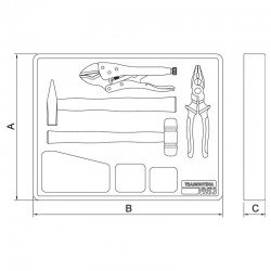 MODULO COM FERRAMENTAS PARA MANUTENCAO 4 PECAS TRAMONTINA