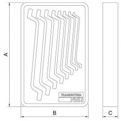 MODULO COM CHAVES ESTRELA 8 PECAS TRAMONTINA