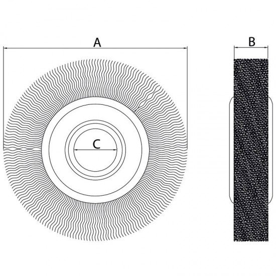 ESCOVA CIRCULAR ARAME OND. 6X1/2 TRAMONTINA