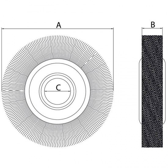 ESCOVA CIRCULAR ARAME OND. 6X1 TRAMONTINA