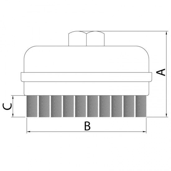 ESCOVA COPO ARAME ENTRANCADO 3 TRAMONTINA