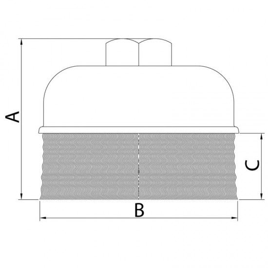 ESCOVA COPO ARAME ONDULADO 4 TRAMONTINA