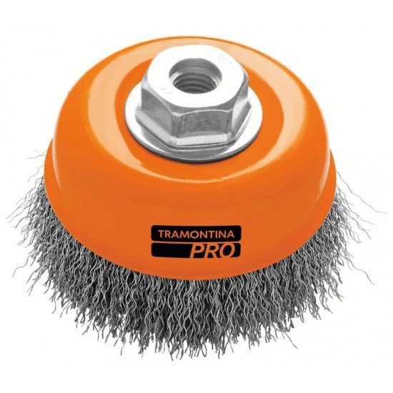 ESCOVA COPO ARAME ONDULADO 4 TRAMONTINA