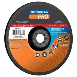 DISCO DE DESBASTE PARA ACO INOX 4 1 2 TRAMONTINA