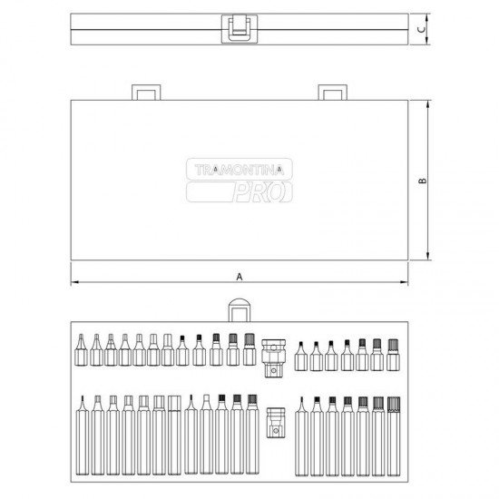 JOGO DE PONTEIRAS INTERCAMBIAVEIS - 40 PECAS TRAMONTINA