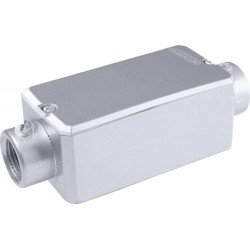 CONDULETE EM ALUMINIO TIPO C DE 2.1 2 COM TAMPA SEM ROSCA COM PINTURA EPOXI TRAMONTINA