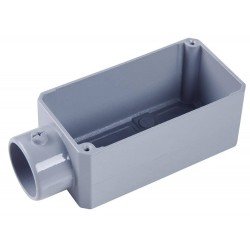 CONDULETE EM ALUMINIO TIPO E DE 1 2 COM ROSCA BSP COM PINTURA EPOXI TRAMONTINA