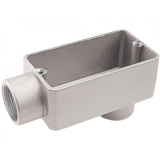KIT 6 UNI CONDULETE EM ALUMINIO TIPO LB DE 3 COM TAMPA COM ROSCA BSP COM PINTURA EPOXI TRAMONTINA
