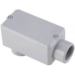 KIT 6 UNI CONDULETE EM ALUMINIO TIPO LB 2 COM ROSCA BSP COM TAMPA E COM PINTURA EPOXI TRAMONTINA