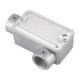 KIT 6 UNI CONDULETE EM ALUMINIO TIPO LL DE 1 TAMPA ESTAMPADA ROSCA BSP SEM PINTURA TRAMONTINA