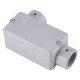KIT 6 UNI CONDULETE EM ALUMINIO TIPO LR DE 1 COM TAMPA COM ROSCA NPT COM PINTURA EPOXI TRAMONTINA