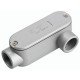 CONDULETE ALUMINIO TIPO LL MOD.AMERICANO DE 1.1 2 TAMPA ROSCA BSP PINTURA EPOXI TRAMONTINA