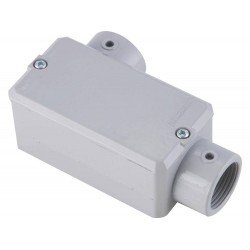 KIT 6 UNI CONDULETE EM ALUMINIO TIPO LL 1.1 2 COM ROSCA BSP COM TAMPA E COM PINTURA EPOXI TRAMONTINA