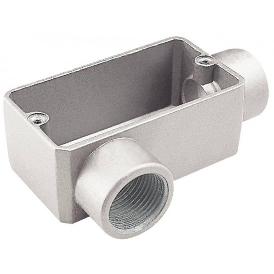 KIT 6 UNI CONDULETE EM ALUMINIO TIPO LR DE 2 COM TAMPA COM ROSCA BSP SEM PINTURA TRAMONTINA