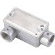 KIT 6 UNI CONDULETE EM ALUMINIO TIPO LR DE 1 2 TAMPA ESTAMPADA ROSCA BSP SEM PINTURA TRAMONTINA