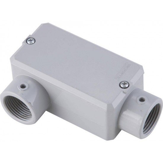 KIT 6 UNI CONDULETE EM ALUMINIO TIPO LR 1.1 4 COM ROSCA BSP COM TAMPA E COM PINTURA EPOXI TRAMONTINA