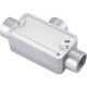 KIT 6 UNI CONDULETE EM ALUMINIO TIPO T DE 3 4 TAMPA ESTAMPADA ROSCA BSP SEM PINTURA TRAMONTINA