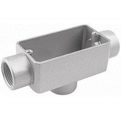 KIT 6 UNI CONDULETE EM ALUMINIO TIPO TB DE 2.1 2 COM TAMPA COM ROSCA BSP SEM PINTURA TRAMONTINA