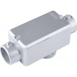 KIT 6 UNI CONDULETE EM ALUMINIO TIPO TB DE 2.1 2 COM TAMPA SEM ROSCA COM PINTURA EPOXI TRAMONTINA