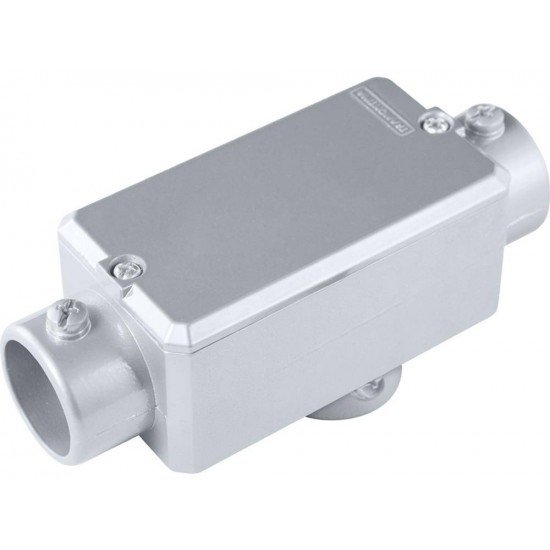 KIT 6 UNI CONDULETE EM ALUMINIO TIPO TB DE 2.1 2 COM TAMPA SEM ROSCA COM PINTURA EPOXI TRAMONTINA