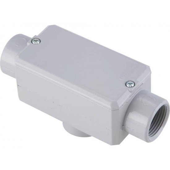 KIT 6 UNI CONDULETE EM ALUMINIO TIPO TB 2 COM ROSCA BSP COM TAMPA E COM PINTURA EPOXI TRAMONTINA