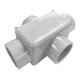 KIT 6 UNI CONDULETE EM ALUMINIO TIPO X DE 3 COM TAMPA COM ROSCA NPT COM PINTURA EPOXI TRAMONTINA