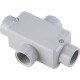 KIT 6 UNI CONDULETE EM ALUMINIO TIPO X 1.1 4 COM ROSCA BSP COM TAMPA E COM PINTURA EPOXI TRAMONTINA