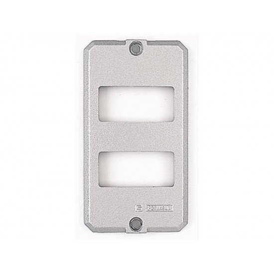 KIT 6 UNI TAMPA 2 POSTOS AFASTADOS EM ALUMINIO PARA CONDULETE 1 2 E 3 4 COM PINTURA EPOXI TRAMONTINA