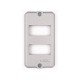 KIT 6 UNI TAMPA 2 POSTOS AFASTADOS EM ALUMINIO PARA CONDULETE 1 2 E 3 4 COM PINTURA EPOXI TRAMONTINA