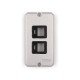 TAMPA 2 POSTOS CENTRAL 20X17 RJ45 ALUMI PARA CONDULETE 1 2 E 3 4 SPINTURA EPOXI TRAMONTINA