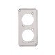KIT 6 UNI TAMPA 2 POSTOS REDONDO EM ALUMINIO PARA CONDULETE 1 COM PINTURA EPOXI TRAMONTINA