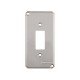 KIT 6 UNI TAMPA 1 POSTO VERTICAL EM ALUMINIO PARA CONDULETE 1 SEM PINTURA TRAMONTINA