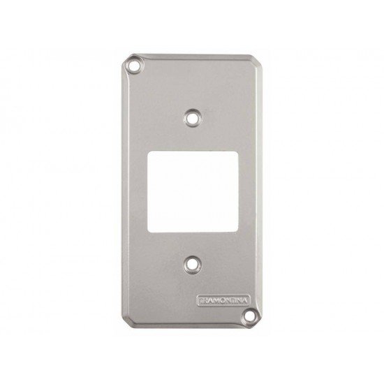 KIT 6 UNI TAMPA 2 POSTOS JUNTOS EM ALUMINIO PARA CONDULETE 1 COM PINTURA EPOXI TRAMONTINA