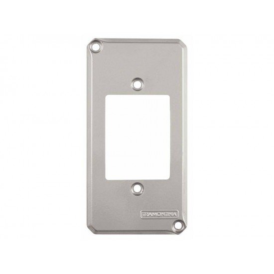 KIT 6 UNI TAMPA 3 POSTOS JUNTOS EM ALUMINIO PARA CONDULETE 1 SEM PINTURA TRAMONTINA