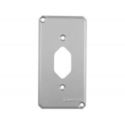 TAMPA 1 POSTO VERTICAL TOMADA EM ALUMINIO PARA CONDULETE 1 SEM PINTURA TRAMONTINA